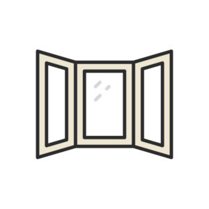 Bow window illustration.