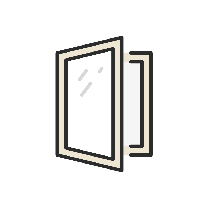 Casement window illustration.