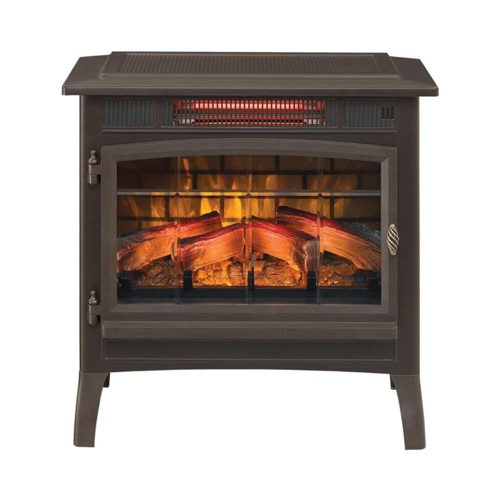 3D Infrared Electric Fireplace