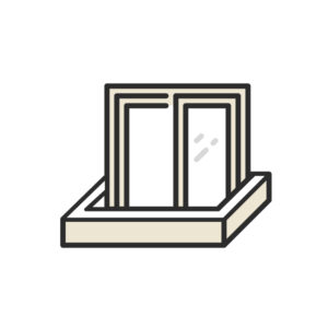 Egress window illustration.