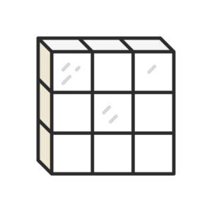 Glass block window illustration.
