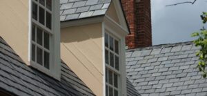 picture of a home with a slate roof
