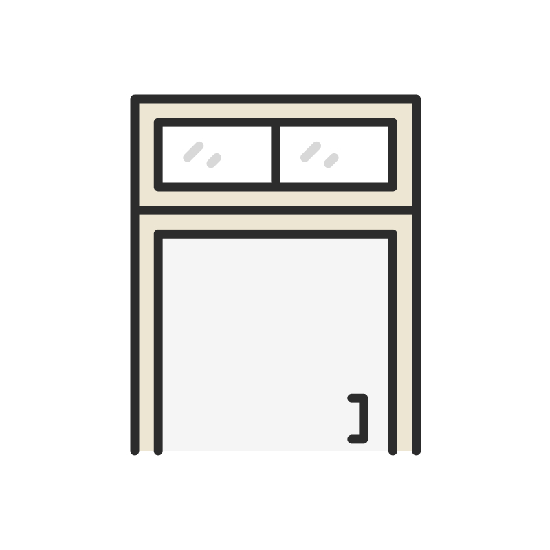 Transom window illustration.